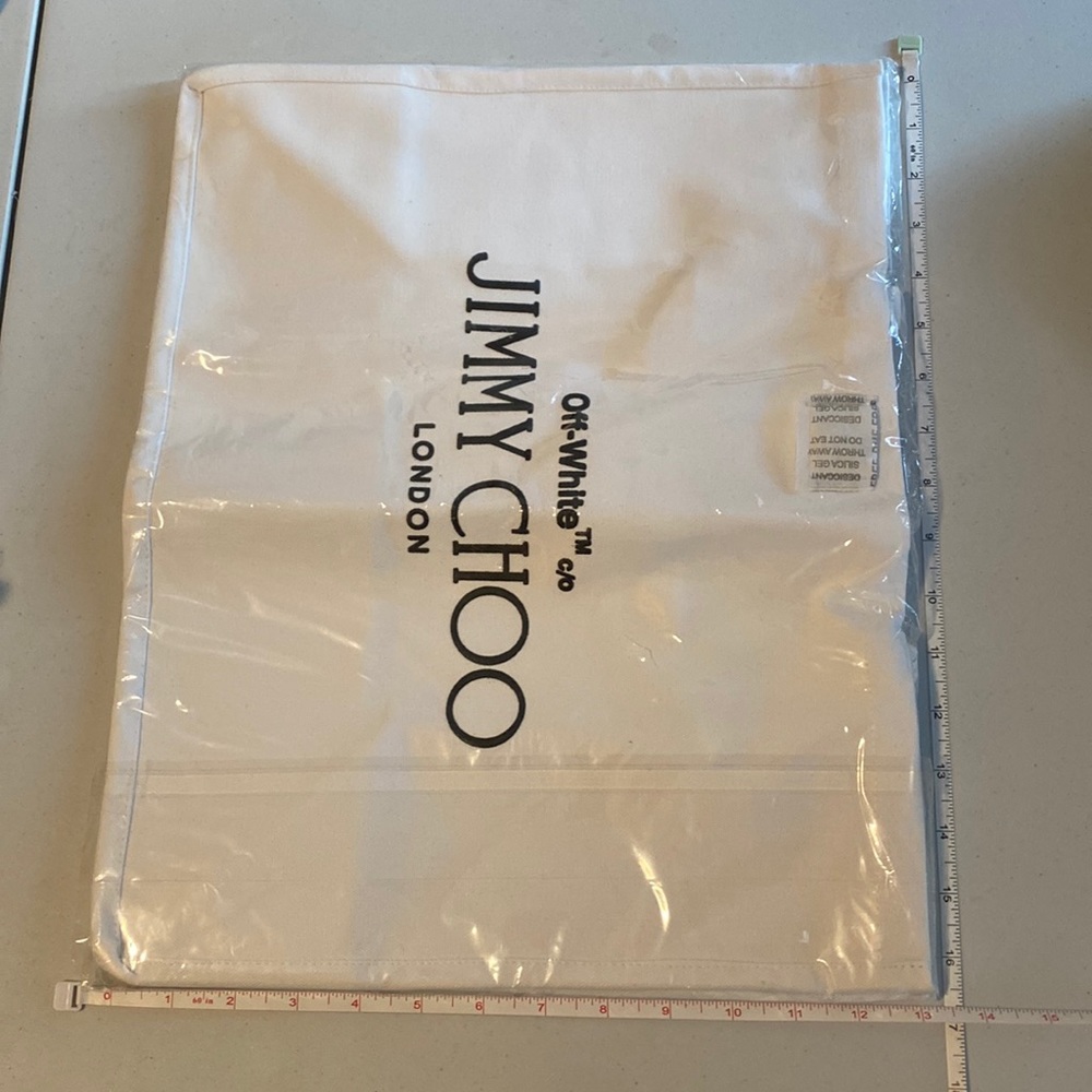 New Jimmy choo off white collab reusable tote bag